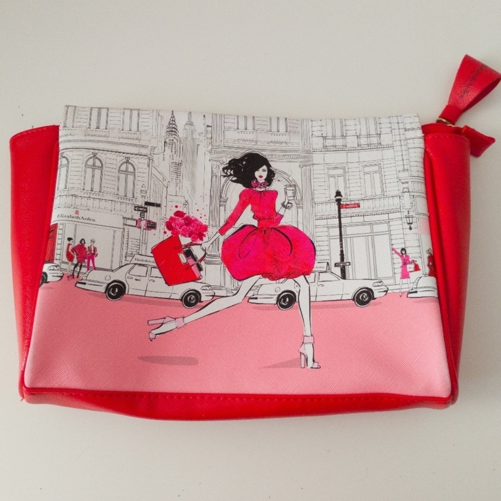 Elizabeth Arden New York Fashion Illustration Cosmetic Bag - Picture 2 of 6